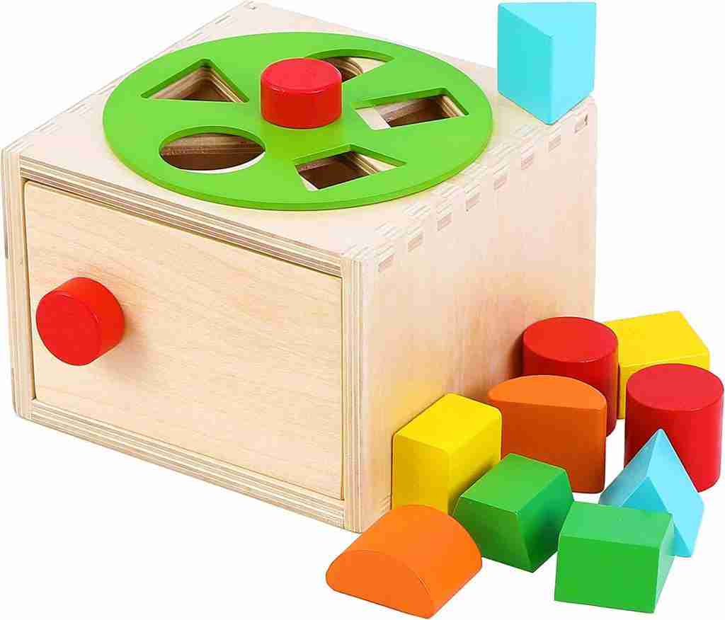 Caja de permanencia Montessori para niños de 3 años de edad